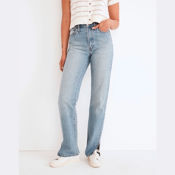Madewell | The Perfect Vintage Straight Jean: Side-Slit Edition - Picture 10 of 11